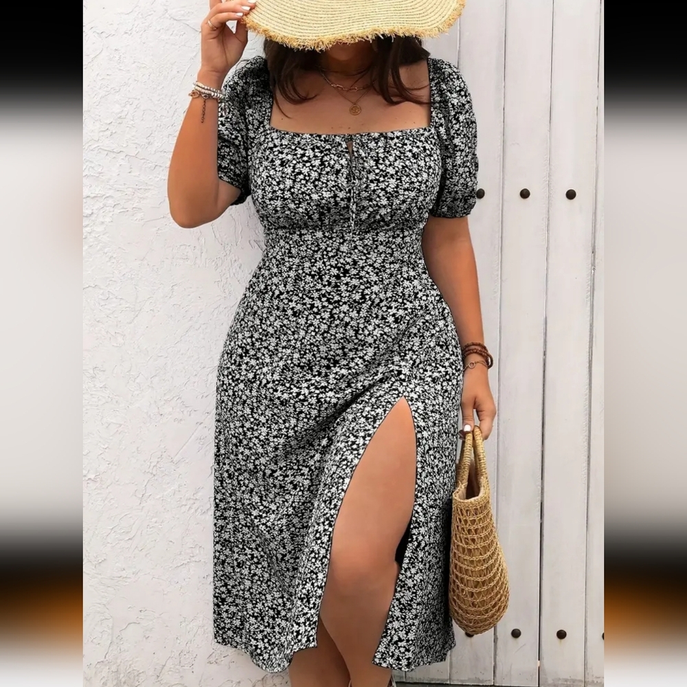 A-Line Midi Dress